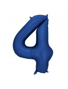 Balão Número 4 Azul Escuro